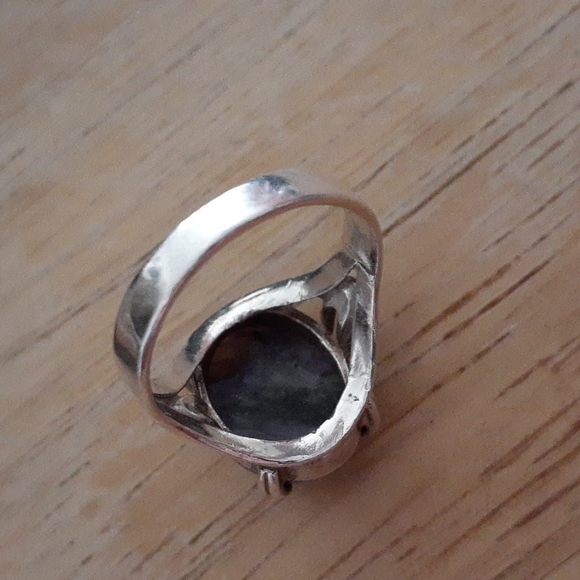 Sterling Silver Charoite Gemstone Ring T100 - Picture 10 of 14